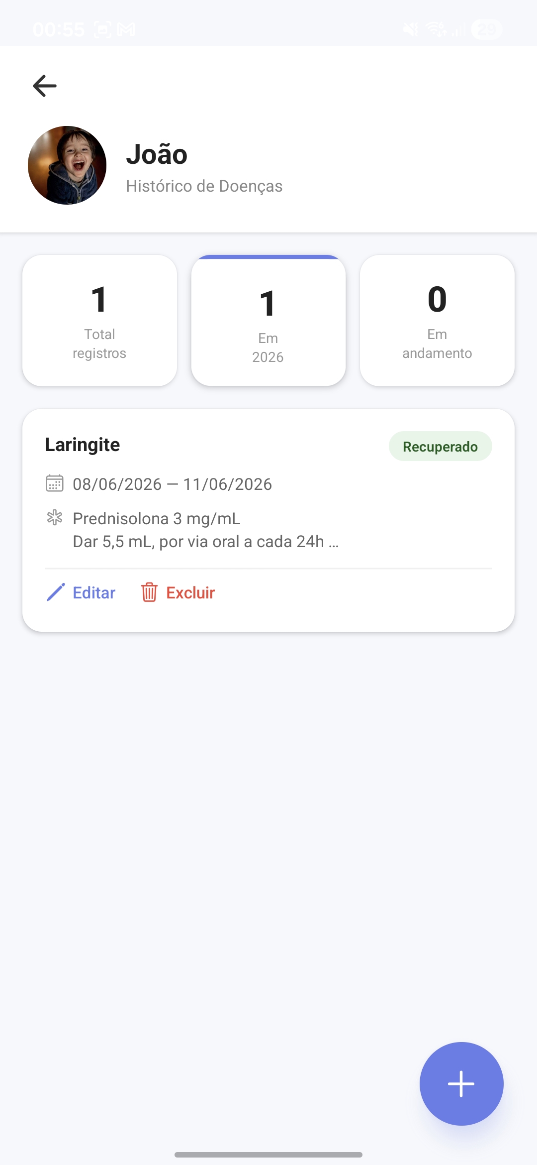Histórico de Doenças